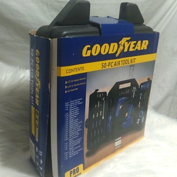 New Good Year 50-PC Air Tool Kit Pro Performance (Handle On Case Is Broken) - Picture 10 of 11